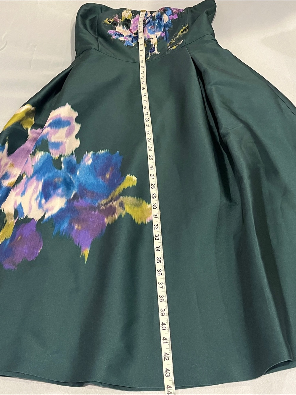 Sachin + Babi Forest Green exquisite evening wear. Tea length NWT Sz. 12 - Picture 6 of 16